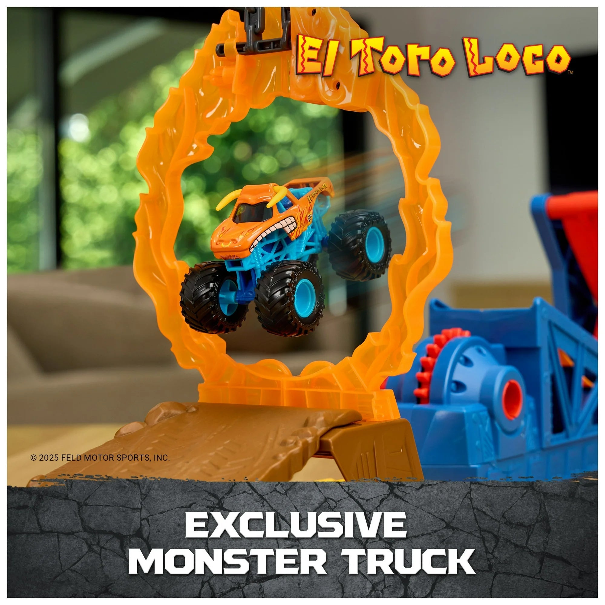 Monster Jam 1:64 Scale Long Jump Playset 6073252 - Colorland Toys