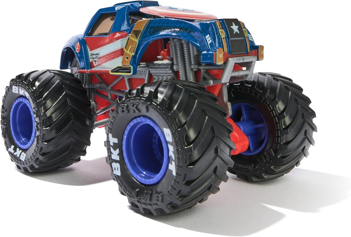 Monster Jam Marvel Vehicles 1:64 Scale 2-Pack Captain America vs Winter Soldier 6071947 — image 3