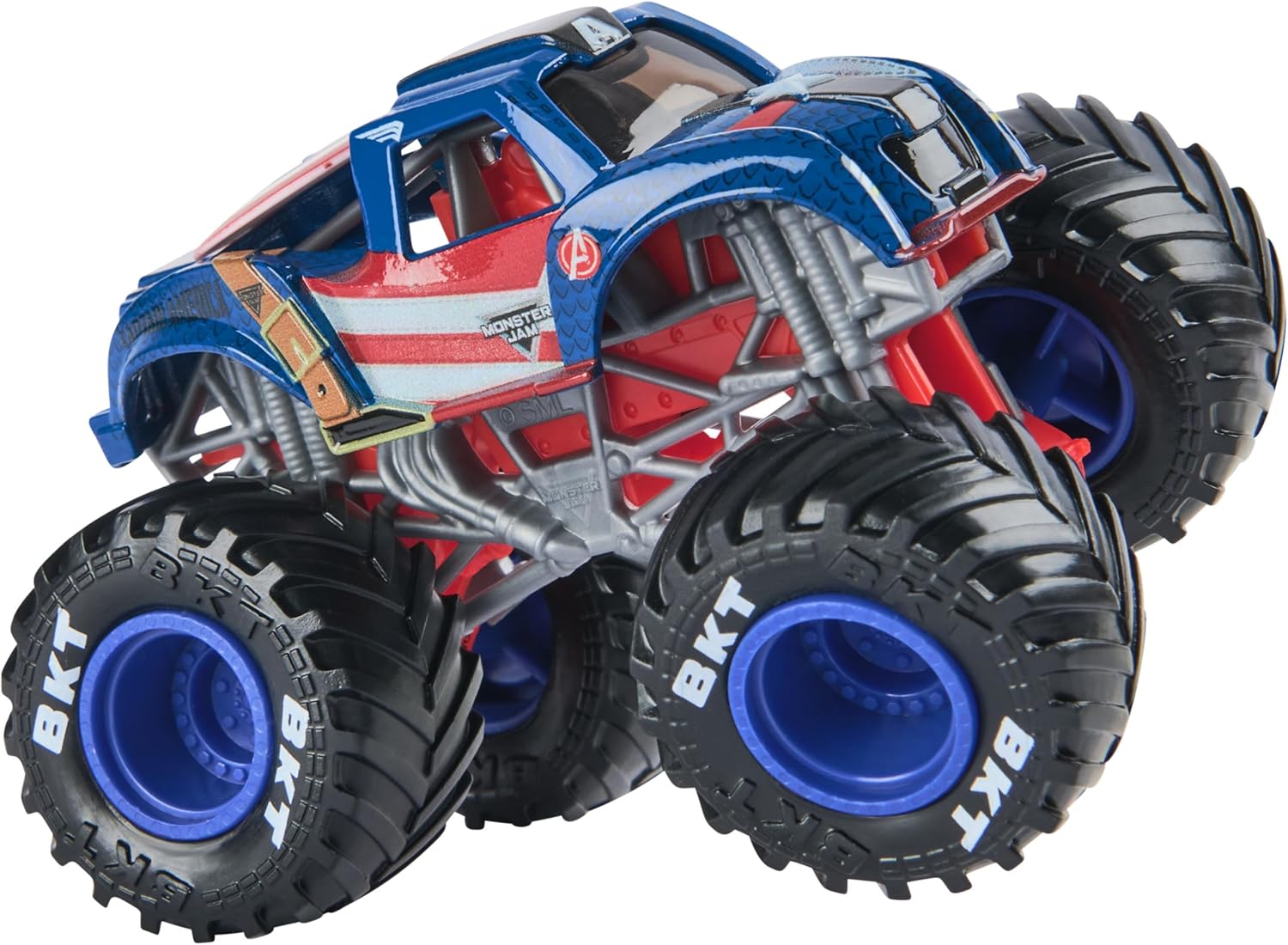 Monster Jam Marvel Vehicles 1:64 Scale 2-Pack Captain America vs Winter Soldier 6071947 - Colorland Toys