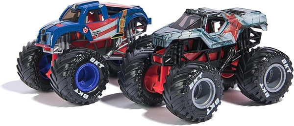 Monster Jam Marvel Vehicles 1:64 Scale 2-Pack Captain America vs Winter Soldier 6071947