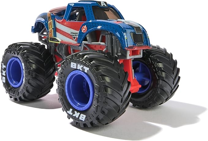 Monster Jam Marvel Vehicles 1:64 Scale 2-Pack Captain America vs Winter Soldier 6071947 - Colorland Toys
