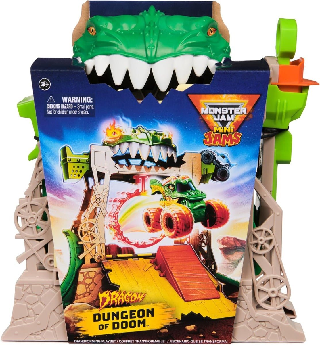 Monster Jam Mini Dungeon Of Doom Transforming Playset - Colorland Toys