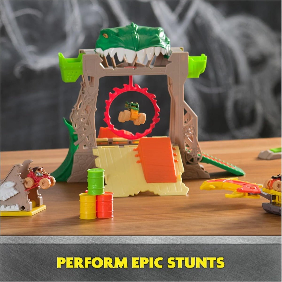 Monster Jam Mini Dungeon Of Doom Transforming Playset - Colorland Toys