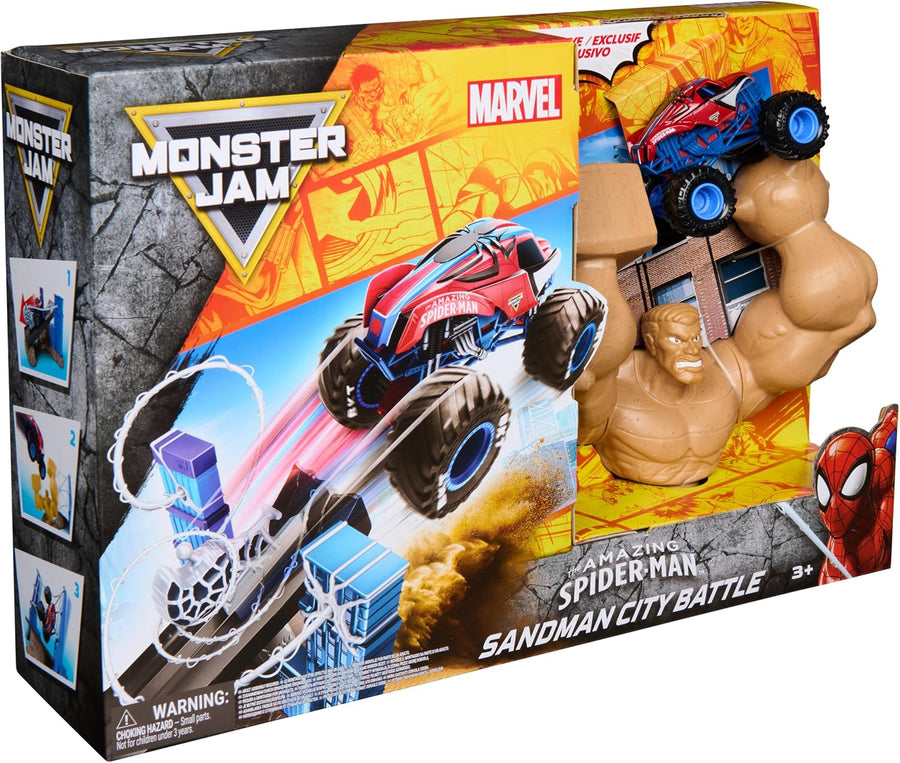 Monster Jam Spider-Man Sandman City 1:64 Battle Playset 6076523 — image 7