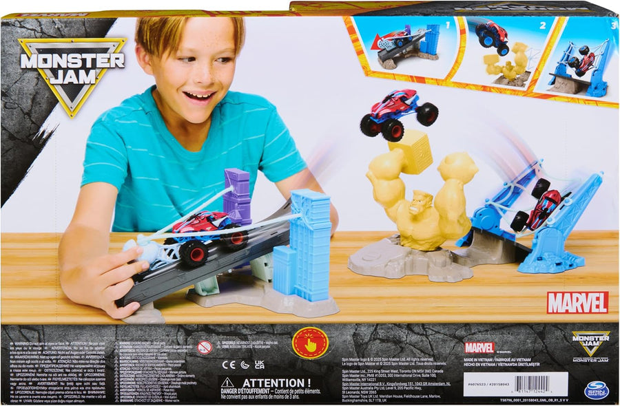 Monster Jam Spider-Man Sandman City 1:64 Battle Playset 6076523 — image 5