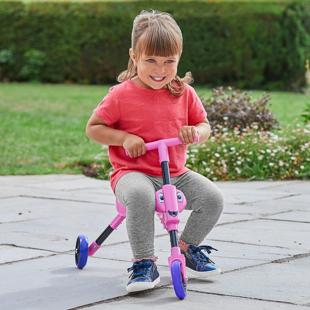 Mookie Scuttle Bug Butterfly Kids Trike 8536 (Pink) - Colorland Toys