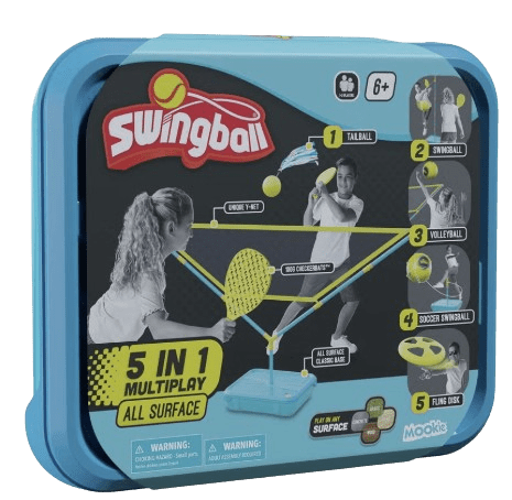 Mookie Swingball 5 In 1 Soccer Swingball, Volleyball, Flying Disk And Tailball 7303 — image 1