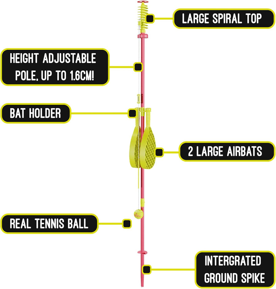 Mookie Swingball Classic With Two Airbats And Real Tennis Ball 1.65m 7282 — image 3