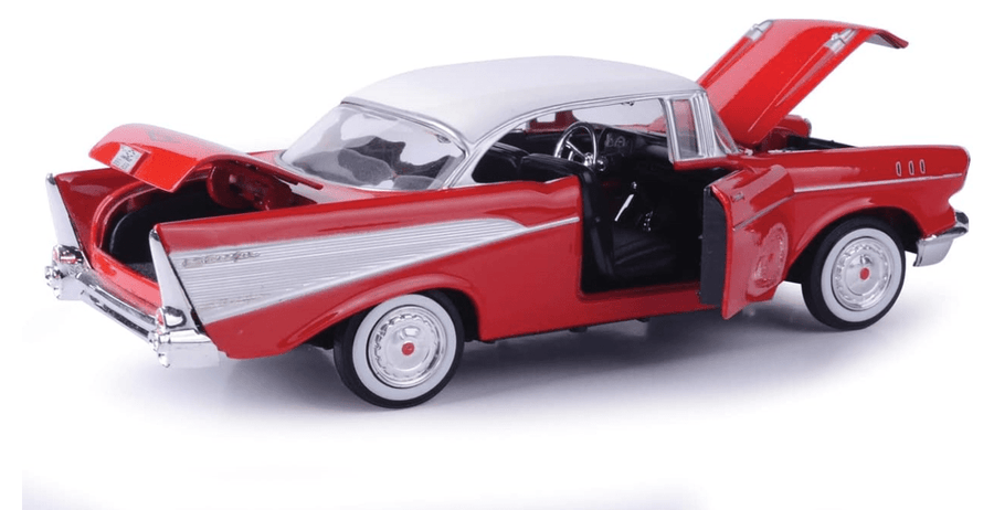 Motor Max 1957 Chevy Bel Air Red 1:24 Series 73228 — image 3
