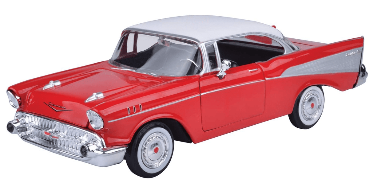 Motor Max 1957 Chevy Bel Air Red 1:24 Series 73228 — image 1