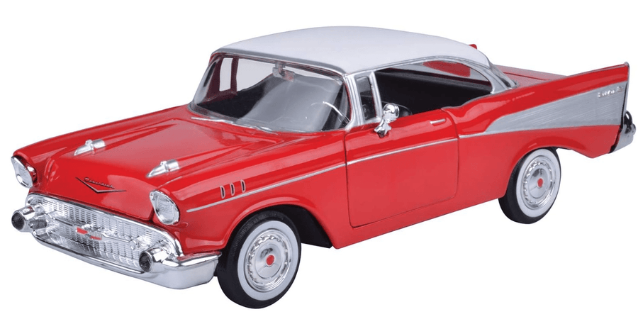 Motor Max 1957 Chevy Bel Air Red 1:24 Series 73228 — image 1