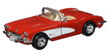 Motor Max 1959 Corvette Red 1:24 Series 73216