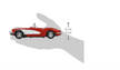 Motor Max 1959 Corvette Red 1:24 Series 73216