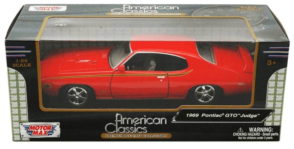 Motor Max 1969 Pontiac GTO Judge Orange 1:18 Series 73133 — image 1
