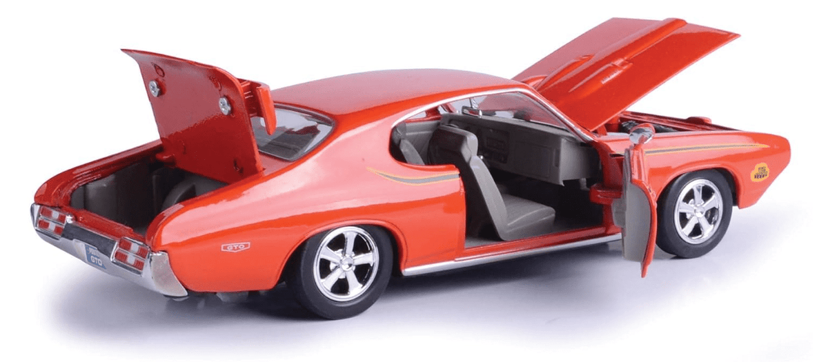 Motor Max 1969 Pontiac GTO Judge Orange 1:24 Series 73242 — image 3