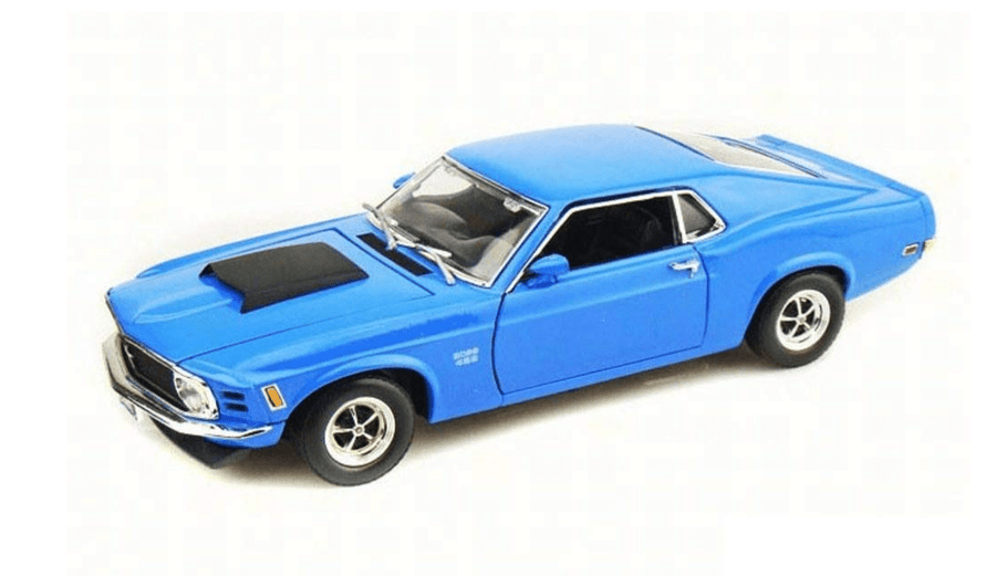 Motor Max 1970 Ford Mustang Boss 429 Blue 1:18 Series 73154 — image 3