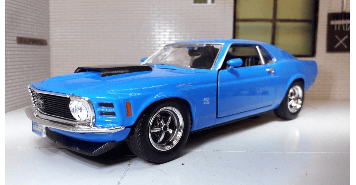 Motor Max 1970 Ford Mustang Boss 429 Blue 1:18 Series 73154 — image 1