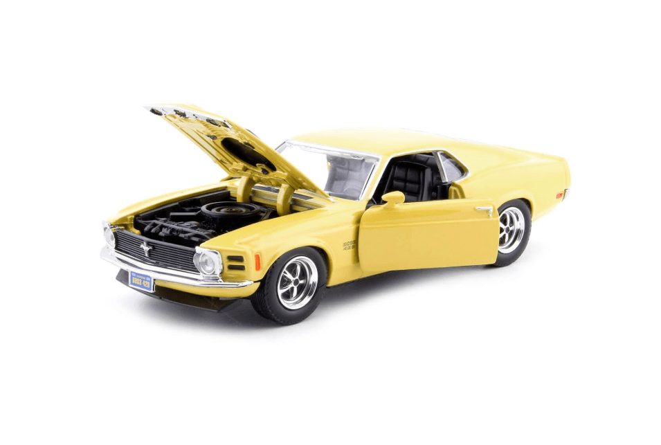 Motor Max 1970 Ford Mustang Boss 429 Yellow 1:24 Series 73303 — image 3
