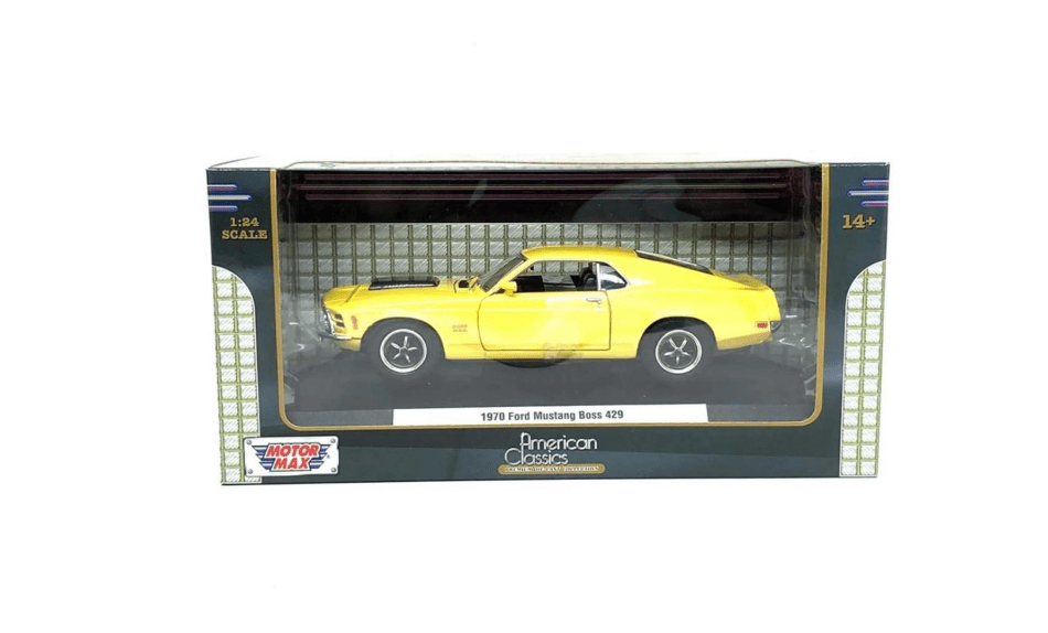 Motor Max 1970 Ford Mustang Boss 429 Yellow 1:24 Series 73303 — image 2