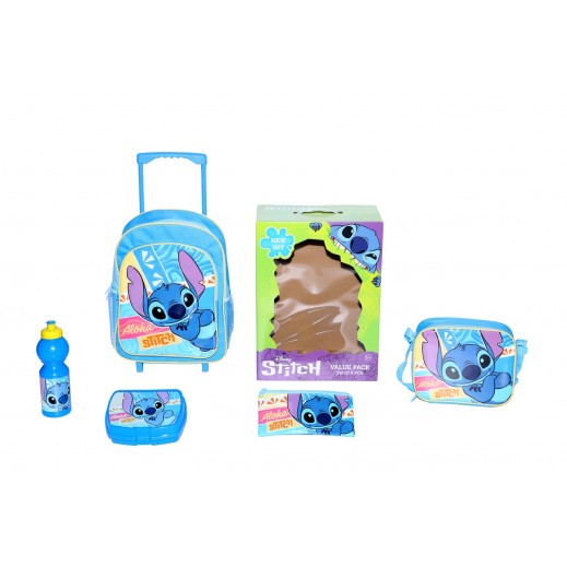 Disney Stitch 5 In 1 Trolley Bag 14-Inch FKVPT14-411