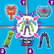 MrBeast Lab Hybrids Mega Pack – Mix & Match Fusion Action Figure Set with 5 Figures, Mega Torso Panther & Water-Reveal Experiment | 30+ Beasts to Collect