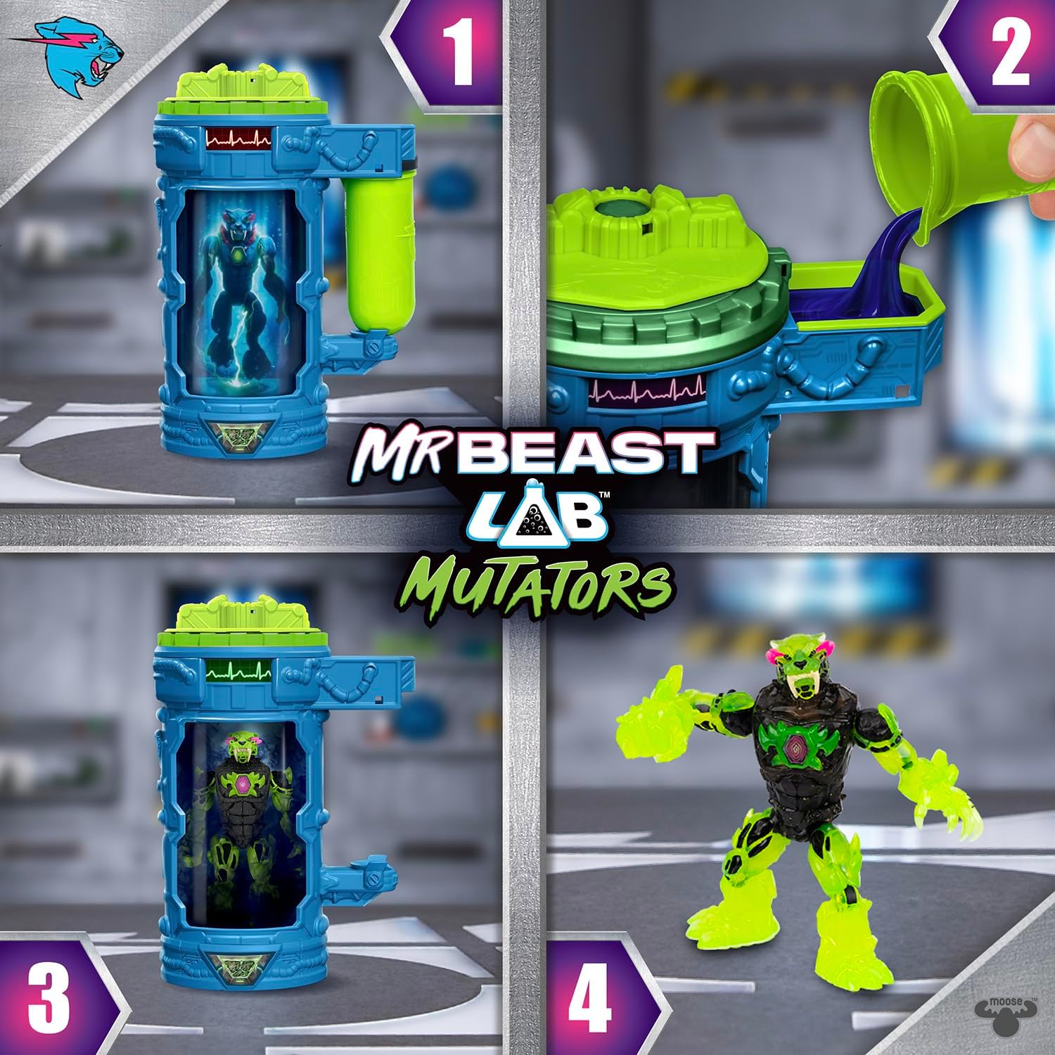 Mrbeast Lab Mutators Mutation Chamber Rock Panther 25008 - Colorland Toys