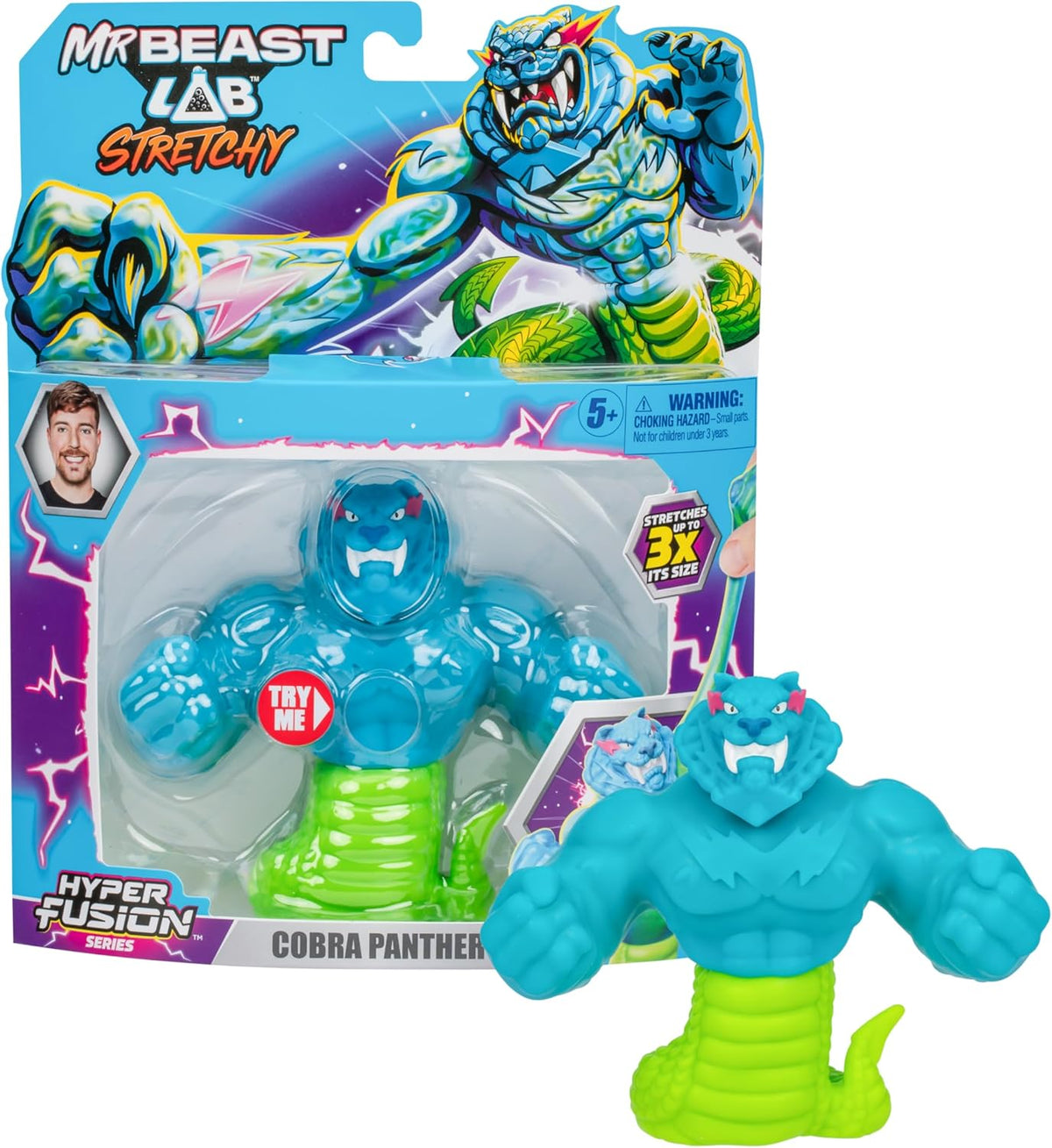 Mrbeast Lab Stretchy Hero Cobra Panther 24797 - Colorland Toys