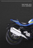 MSZ Suzuki Motorcycle Diecast GSX-R1000 1:12 68489A