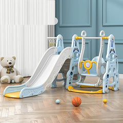 Multifunctional 4-in-1 Swing & Slide Set – Blue - Colorland Toys