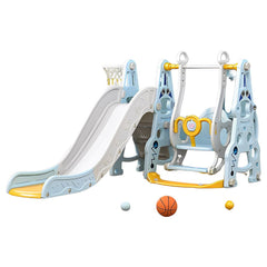 Multifunctional 4-in-1 Swing & Slide Set – Blue - Colorland Toys
