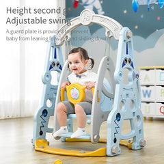 Multifunctional 4-in-1 Swing & Slide Set – Blue - Colorland Toys