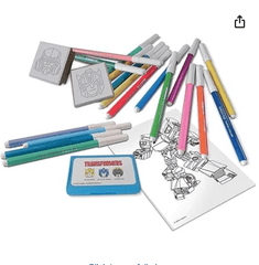 Multiprint Felt Tip Pen Set of Stamps - Transformers 21pcs 86846 - Colorland Toys