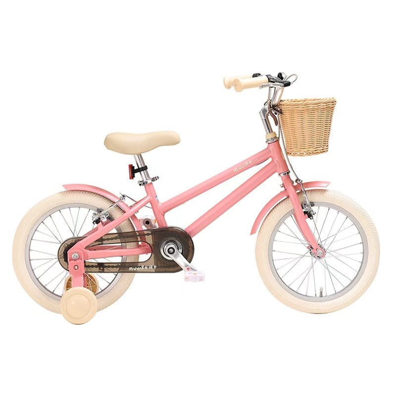 Muunka Bicycle With Basket 12 Inch Pink TN24M73 — image 1