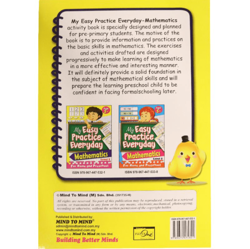 My Easy Practice Everyday Mathematics Level 1 47532 - Colorland Toys