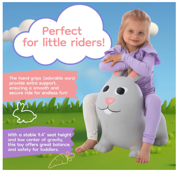 My First Jumpy Bunny Grey GT69323 - Colorland Toys