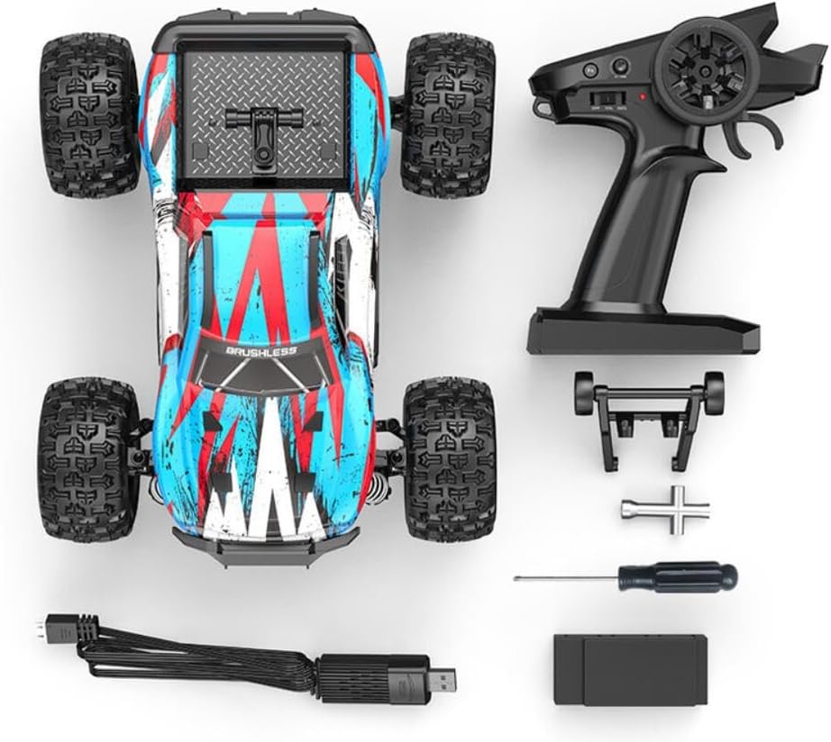 MyToys 4WD Off - Road RC Truck V - 16208 – Brushless Motor, 45 km/h Speed, Hydraulic Shocks – High - Performance Remote Control Car - Colorland Toys