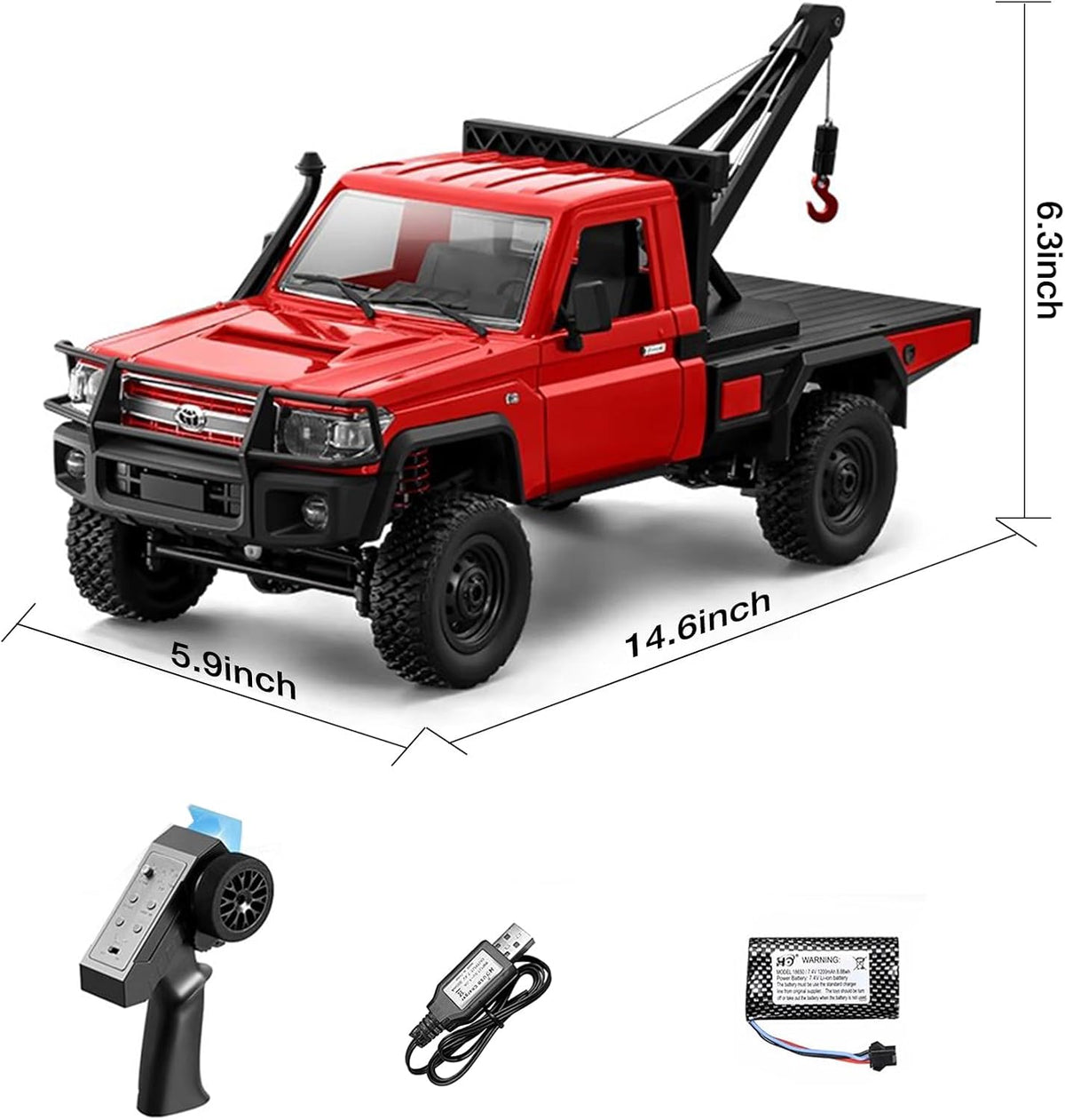 Toyota Land Cruiser 4x4 RC Crane 1:12 | MN-82T - Assorted — image 12