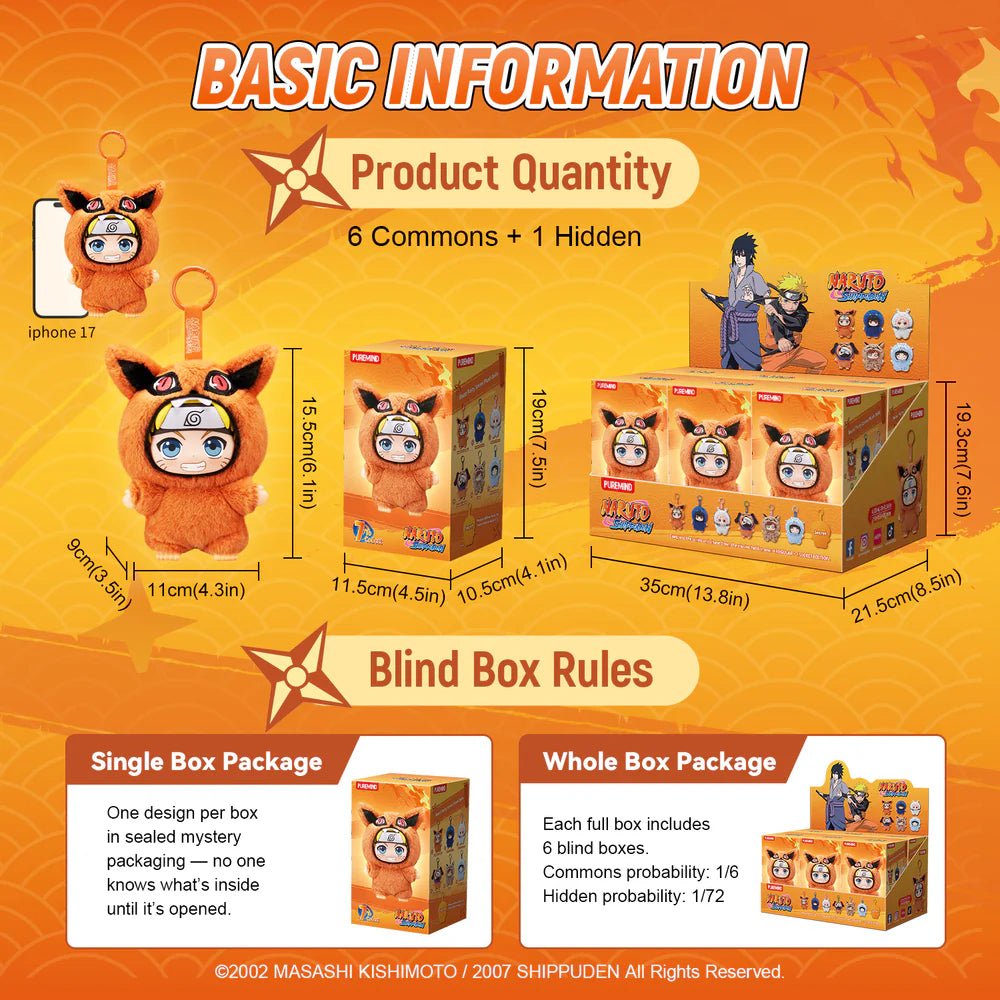 Naruto Vinyl Plush Blind Box P - 3126 – Puremind - Colorland Toys