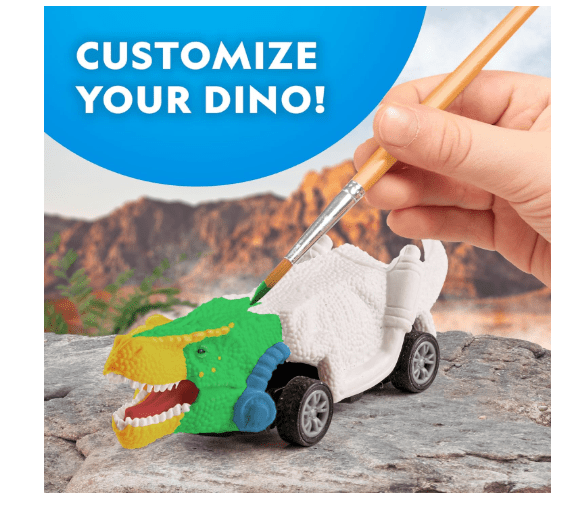 National Geographic Paint Your Own Dino Race Cars RTDINOCAR — image 2