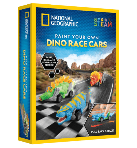 National Geographic Paint Your Own Dino Race Cars RTDINOCAR — image 1