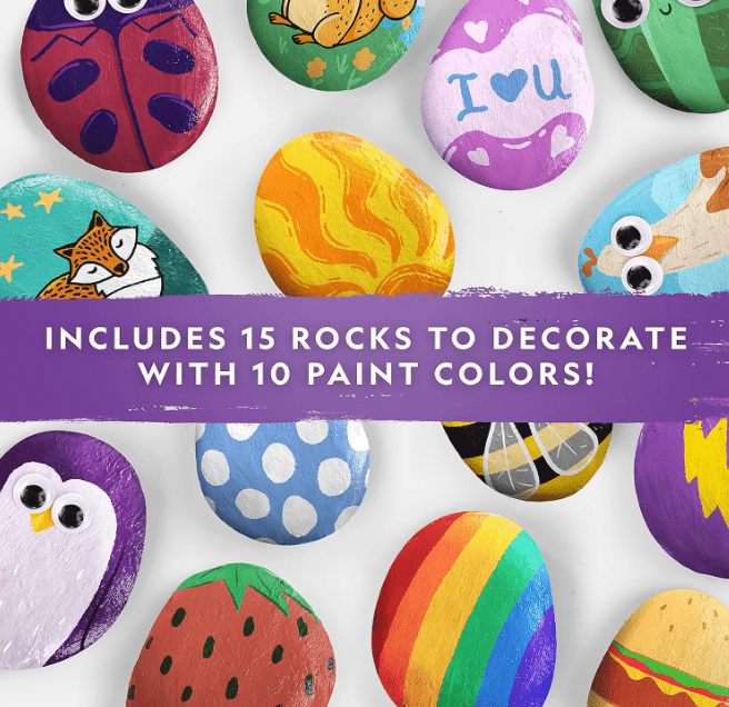 National Geographic River Rock Craft Kit RTROCKART - Colorland Toys