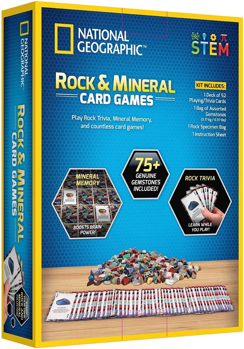 National Geographic Rock and Mineral Card Game - Colorland Toys