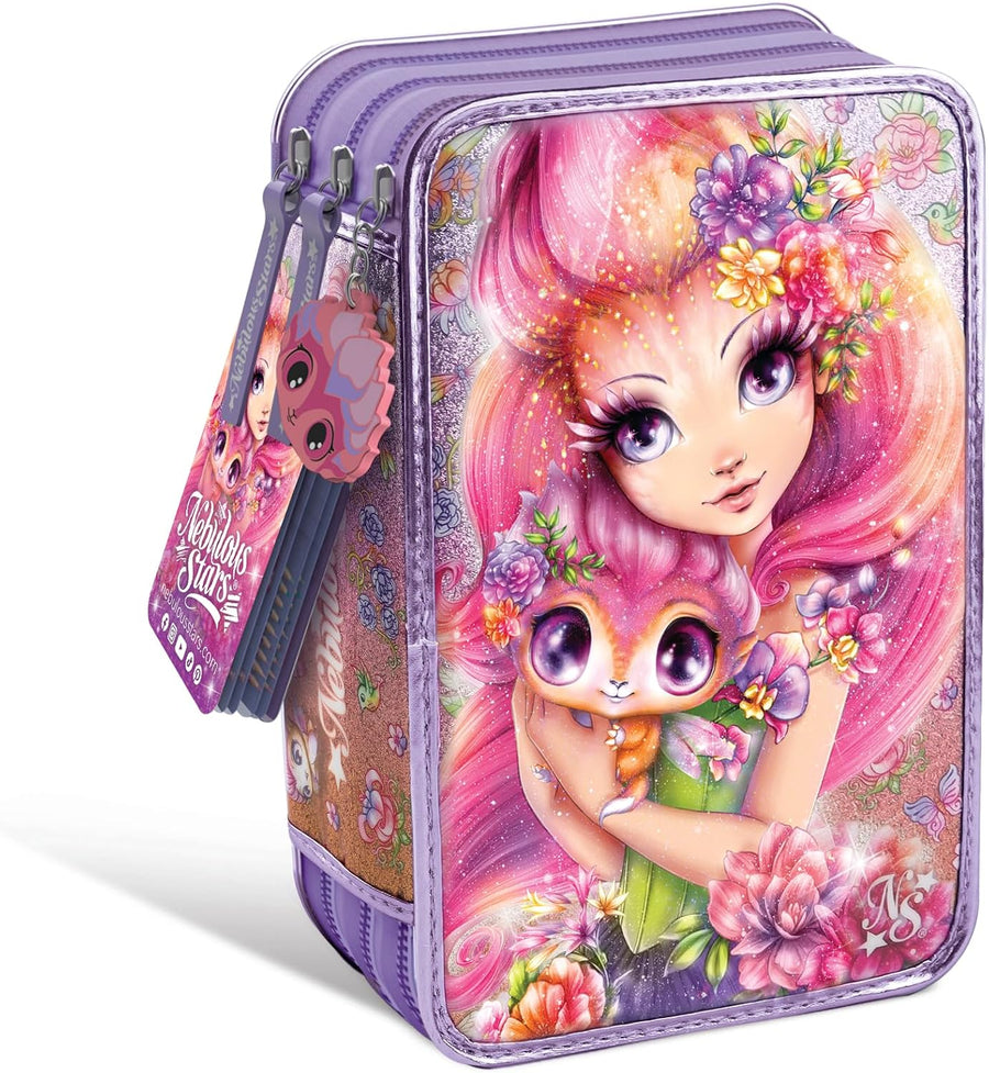 Nebulous Stars 3-Tier Pencil Case - Petulia & Paloma 12607 — image 1
