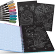 Nebulous Stars Colouring Book with Black Pages, 60 Sheets, A4