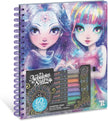 Nebulous Stars Colouring Book with Black Pages, 60 Sheets, A4