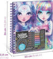 Nebulous Stars Colouring Book with Black Pages, 60 Sheets, A4