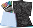 Nebulous Stars Colouring Book with Black Pages, 60 Sheets, A4