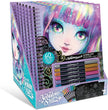Nebulous Stars Colouring Book with Black Pages, 60 Sheets, A4