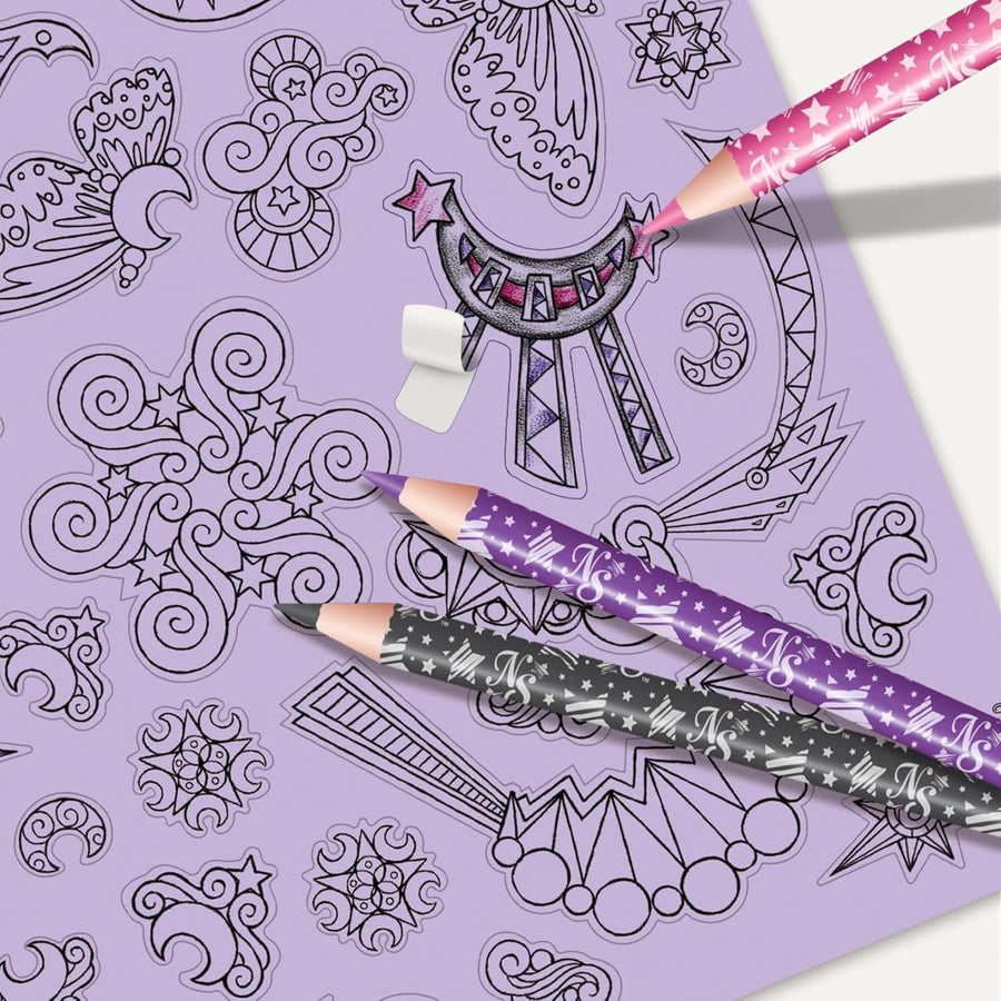 Nebulous Stars Fantasy Horses Sketchbook for Kids - 35 Pages & 80 Stencils — image 4