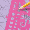 Nebulous Stars Fantasy Horses Sketchbook for Kids - 35 Pages & 80 Stencils